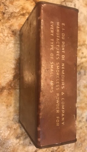 vintage original dupont gun powder tin can empty... - Picture 3 of 8