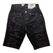 Kids EVOLUTION Fractured Denim Shorts