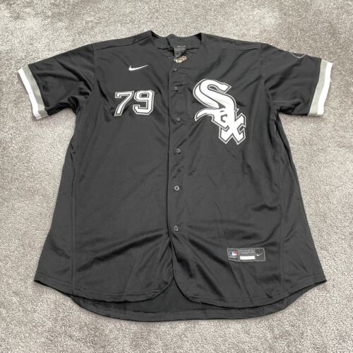 Camiseta deportiva Nike Chicago White Sox José Abreu MLB para hombre 52 negra de béisbol deportiva