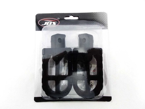 YAMAHA HT1 70-71 JBS BLACK CNC BILLET ALLOY FOOT PEG SET PAIR FOOTPEGS REST - Picture 6 of 6