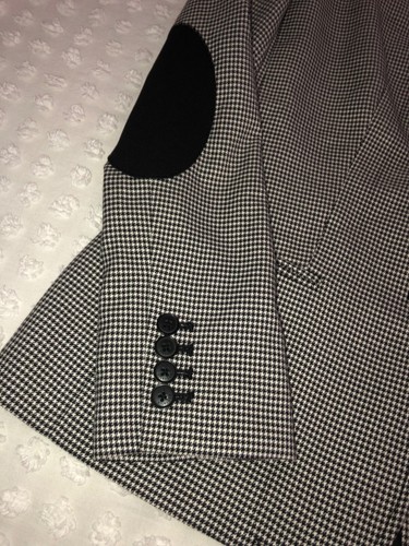 Tommy Hilfiger Two Button Blazer Grey Multi Black H89JX29E Women's Size 10 - Picture 9 of 11