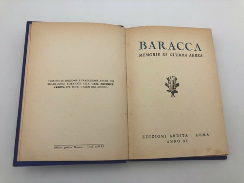 Memorie di una guerra aerea di Baracca 1933 casa editrice Ardita - Picture 2 of 4
