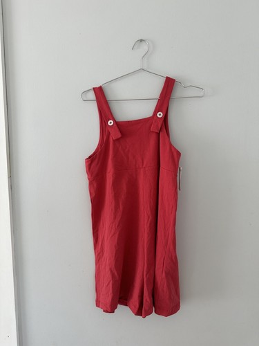 Truce Big Girl Red Knit Romper 16 - Picture 1 of 6