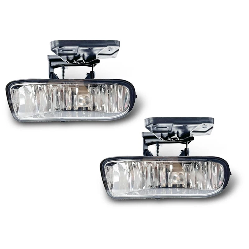 Pair For 2000-2006 GMC Yukon 1999-2002 Sierra 1500 2500 3500 Fog Lights Lamps - Image 2 of 4