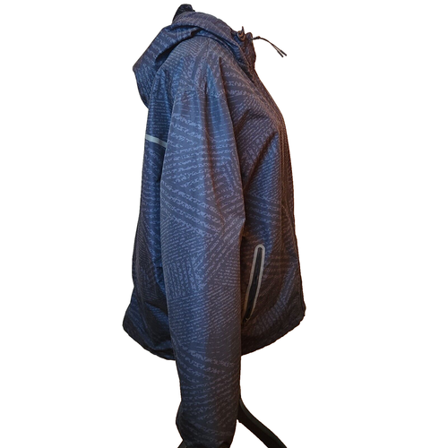 Old Navy Active Womens Raincoat Sz XL Grey Mesh Lined Hooded Jacket Windbreaker - Picture 4 of 21