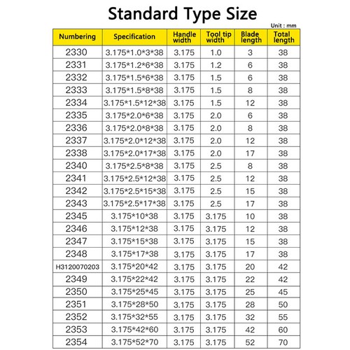 Single-edge Helical Milling Cutter 5A Grade High Grade Tungsten Steel Multi-size - Picture 2 of 31