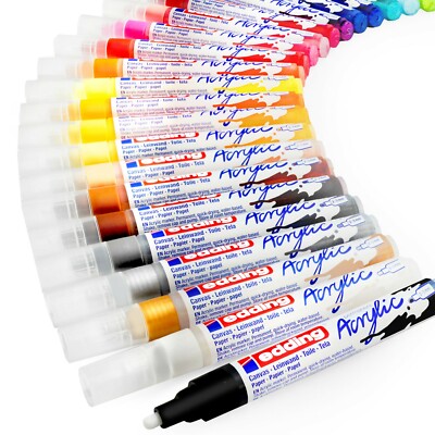 Edding 5100 Permanent Acrylic Paint Marker Pens Medium 2-3mm Bullet Nib