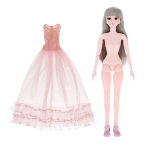 Flexible-21-Ball-Jointed-1-3-BJD-Doll-Body-With-Dance-Gown-DIY-Parts-Toys
