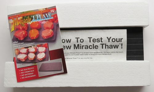 Vtg 1995 Telebrands MIRACLE THAW Defrosting Tray Defrost Platter AS SEEN ON TV - Picture 2 of 5