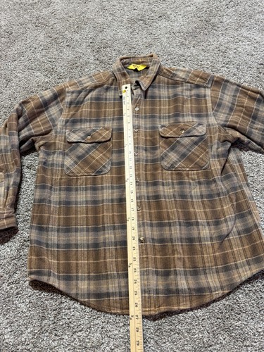 Vintage Flannel Mens Shirt Button Down Size XL X-Large Plaid Long Sleeve 2173 - Picture 4 of 6