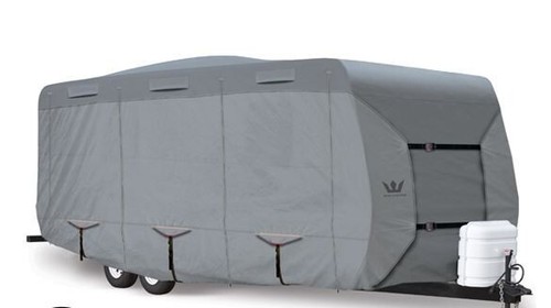 S2 Expedition Premium Travel Trailer RV Cover - fits 15' - 16' Length GRAY - Bild 1 von 8