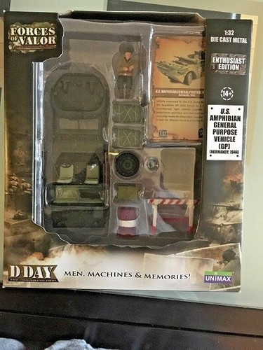 Forces of Valor # 82010 US AMPHIBIAN GENERAL PURPOSE VEHICLE 1944 Kit 1:32 MIB - Picture 2 of 2