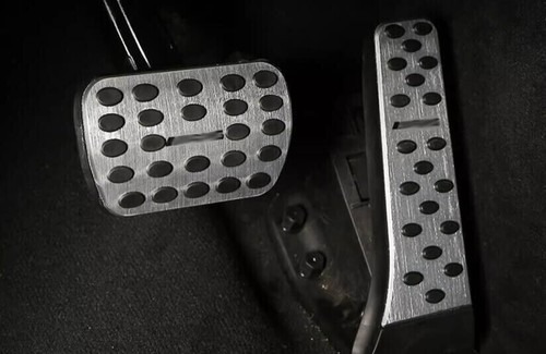Silver Aluminum Accelerator Brake Pedal Footboard Trim For Benz GLC X254 2023-24 - Bild 4 von 9