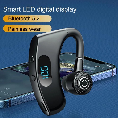 Bluetooth Headset Wireless Earpiece Single Ear Earphones for Cell Phone Computer - Picture 3 of 16