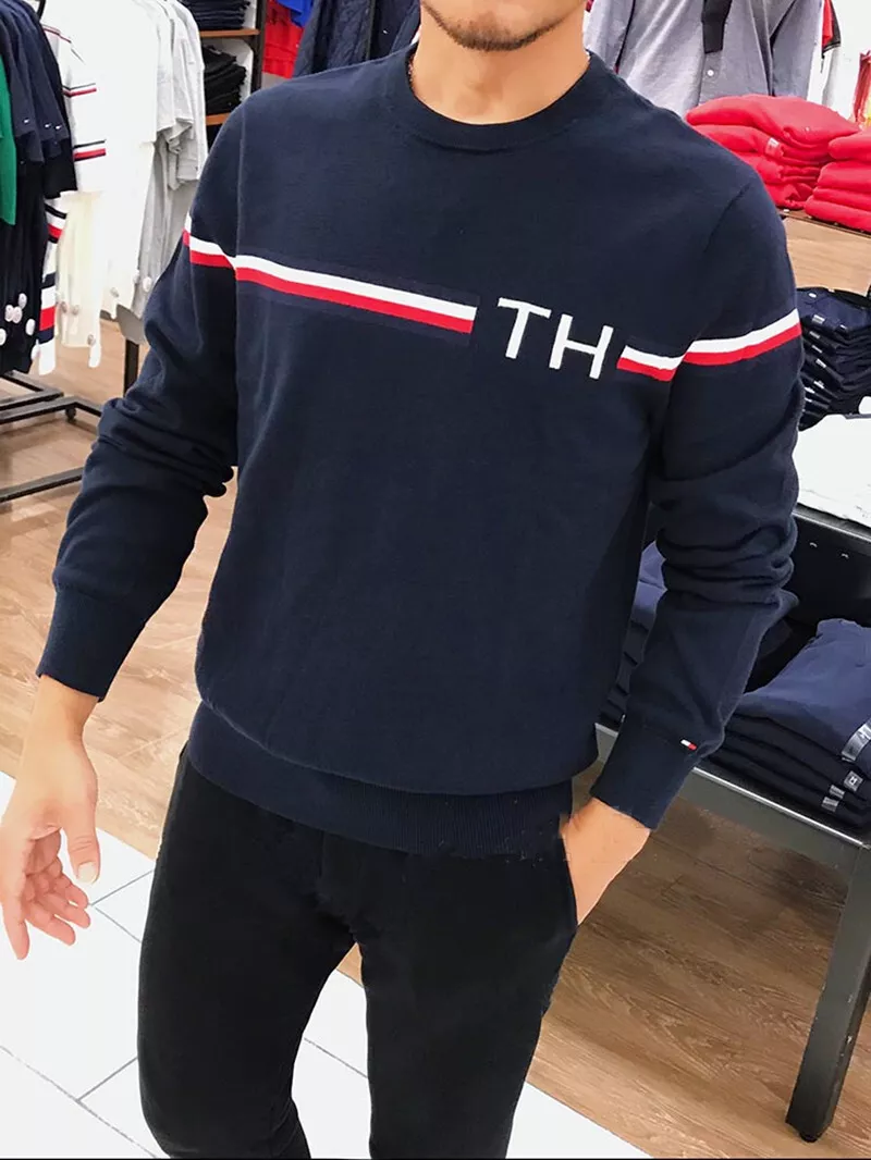 NWT Mens Tommy Hilfiger TH Cotton Sweater XS S