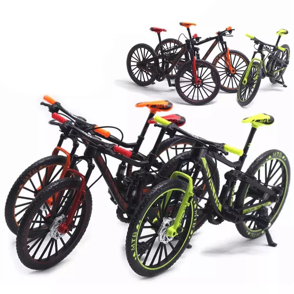 Ready Stock】Toys 1 x Bike Toy Mini Size Simulation Alloy Finger Bike  Children Kid Funnt Mini Finger