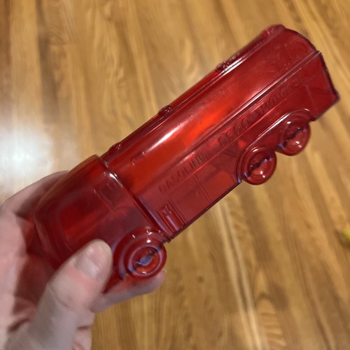 Red Plastic Esso Gasoline, Motor Oil Truck Tanker Bank - Picture 4 of 5