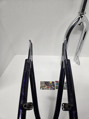 1997 Powerlite P19 Purple Marble Splatter Paint F/F Frame & Fork - Picture 12 of 16