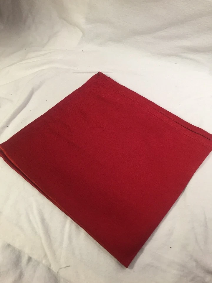 Multiples! Park Designs RED SATIN Holiday Elegance 18x18 napkins Made in India - Image 3 of 4