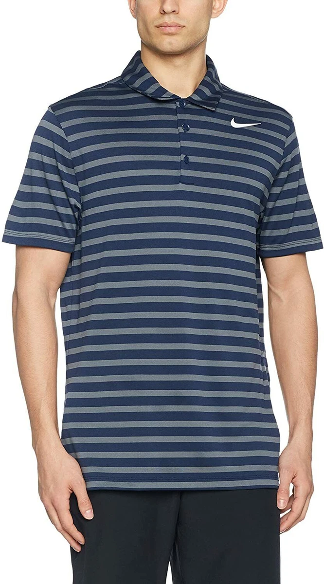nike men's techknit stripe golf polo