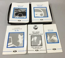 1997 Ford Escort Factory Original Glovebox Owners Manual Book Portfolio