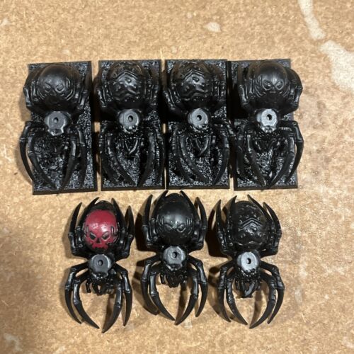 Warhammer Fantasy ORCS & GOBLINS 7 Forest Goblin Spiders No Riders Primed - Picture 3 of 3