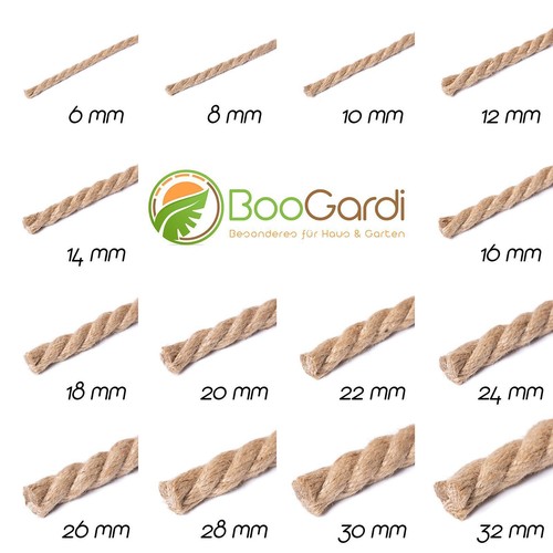 Corde de Jute Cordage Nature Chanvre Rosée Cordon Laisse DIY Déco Macramé - Afbeelding 895 van 1.247
