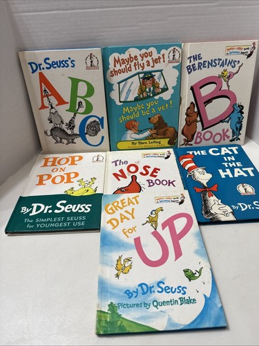 Vintage Dr. Seuss Books Lot of 7 Hardcover Books Grolier Book Club 60’s-80’s - Bild 1 von 18