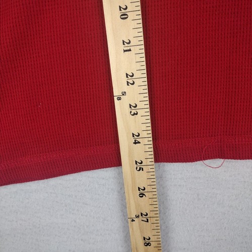 Spyder Shirt Womens M Medium Red Waffle Henley T Shirt Performance Running - Picture 6 of 7
