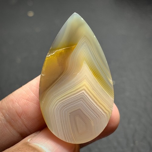 Natural Lace Agate Cabochon 38x22x6mm High Quality 32.5 ct - Picture 5 of 5