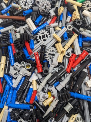 500pcs LEGO TECHNIC  Small Mix Gears Friction Pins Axles Connectors Tiny GBC Lot