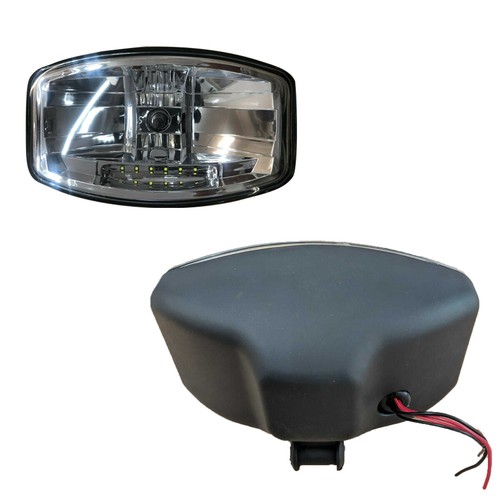 Fit Scania Volvo DAF MAN Truck 24v 9.5'' Jumbo Oval Black ABS Spot Lamp + LED - Picture 14 of 27