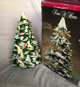 Vintage Illuminated Porcelain 16 Christmas Tree Ebay Vintage Illuminated Porcelain 16