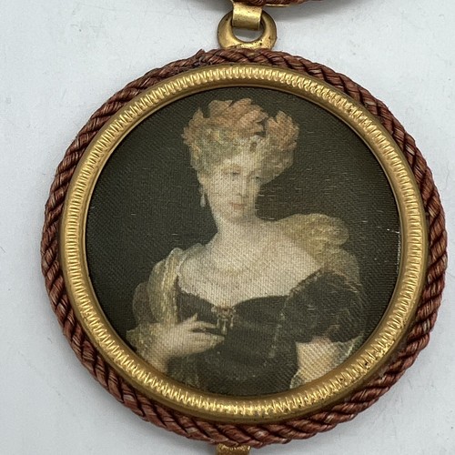 Mini Stoff verziert viktorianische Frauenszene Faden 3 Stück Made in Italy Vintage - Bild 5 von 8