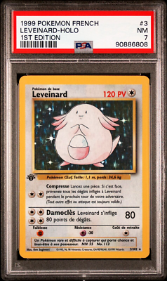 PSA 7 Near Mint 1st Edition Chansey 3/102 (Base Set) Holo