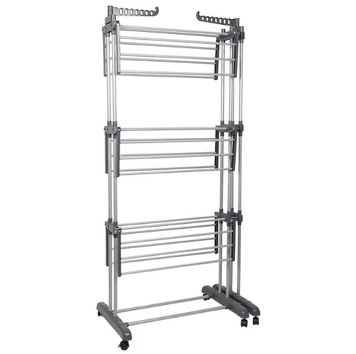 4 Tier Foldable Clothes Airer Rack Indoor Outdoor Dryer Laundry Dry Rail Hanger - Picture 6 of 8