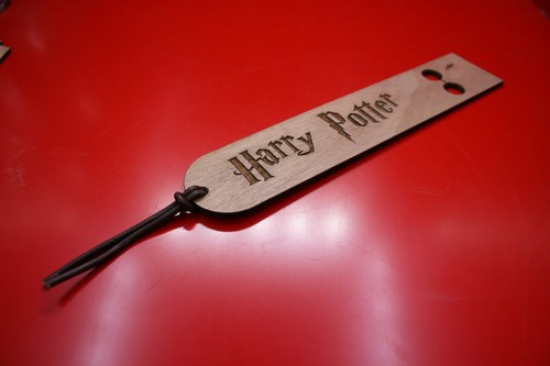 Wooden Bookmarks Harry Potter Design Glasses Scar - Imagen 8 de 8