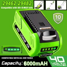 NEW 6.0AH 40V G-MAX Lithium Battery for GreenWorks 29472 29462 29462 29252 20202