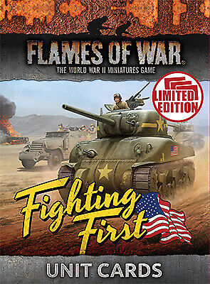 Battlefront Flames of War FW243U Mid War United States Fighting First Unit Cards - Picture 1 of 1