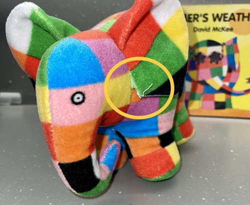 Elmer The Elephant Soft Toy Plush book Bundle petit jour Paris David McKee - Picture 7 of 20