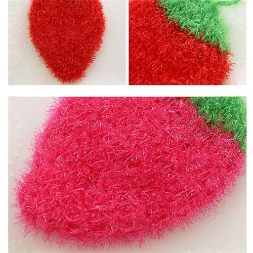 Cute fruit dishcloth polyester silk dishcloth crochet dishcloth handmade - Picture 7 of 15