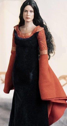 Herr der Ringe Arwen in Death Frock 1:6 Figur Asmus Toys Liv Tyler 28,5 cm OVP N - Bild 17 von 21