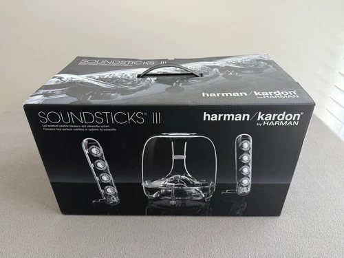 Harman Kardon SoundSticks III Multimedia Sound System Subwoofer & Speakers