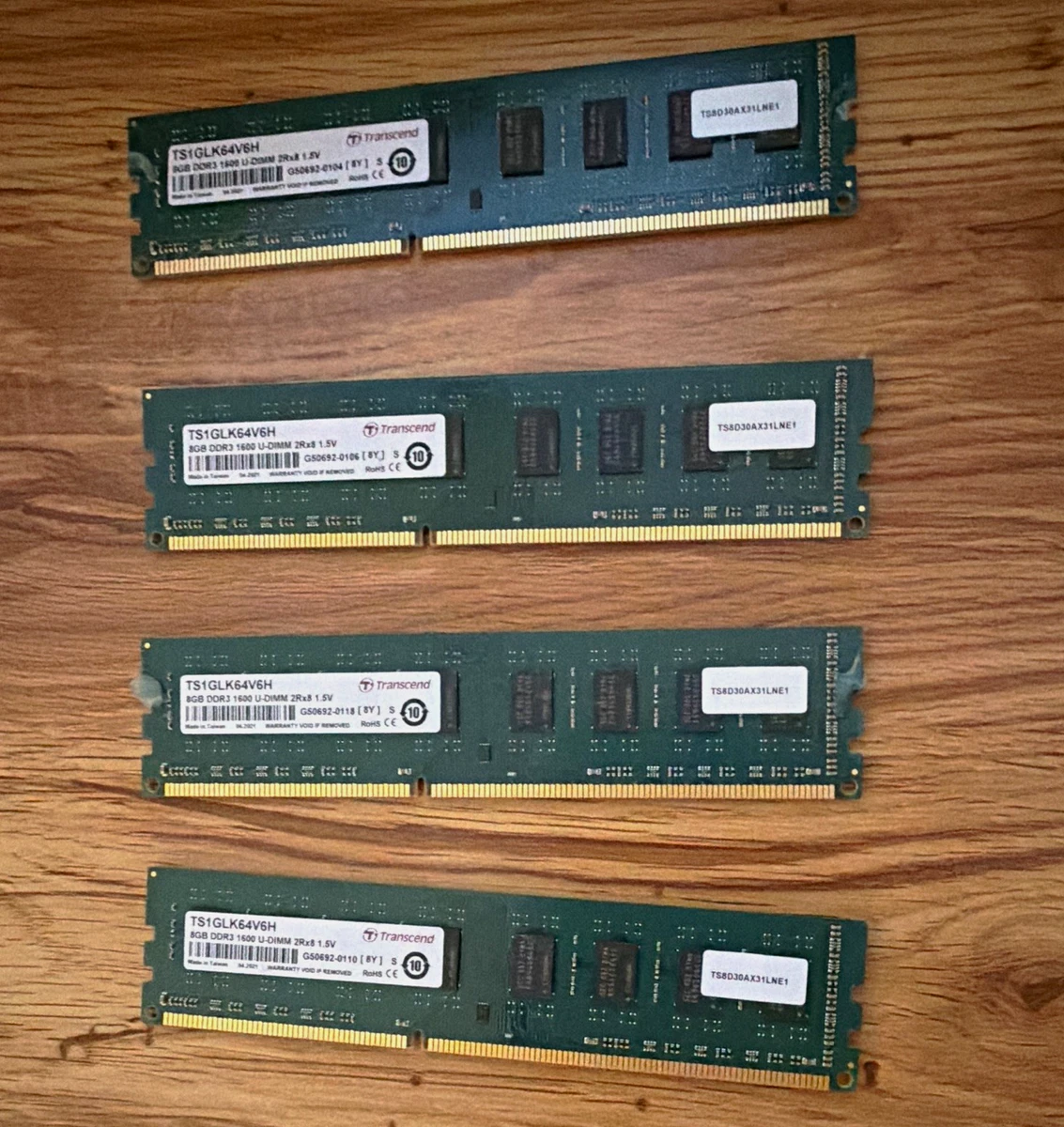 Transcend PC3-12800 (DDR3-1600) 8 GB Computer Memory (RAM) for