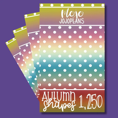 Neu! Mojo Jojo Pläne Herbstformen Stickerbuch 60 Seiten
