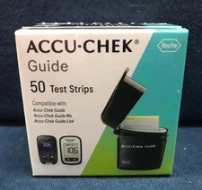 Accu-Chek Guide Diabetic Blood Glucose Test Strips 50 Exp. 12/2026