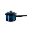 Le Creuset Enamel on Steel Saucepan with Lid 16cm 6-1/4"2-1/4Qt Agave Gold Knob
