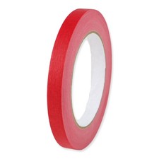 Shurtape Colored Masking Tape CP-631 : 3/8 in. x 60 yds. Red non-branded, wh