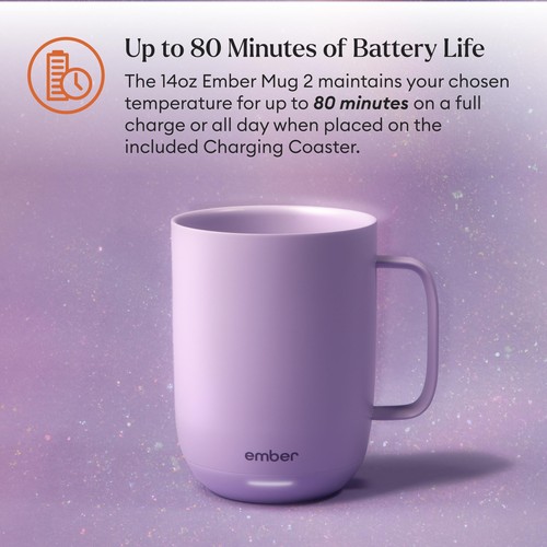 Temperature Control 14oz Smart Mug 2, App-Controlled and Rechargeable Heated ... - Bild 4 von 9