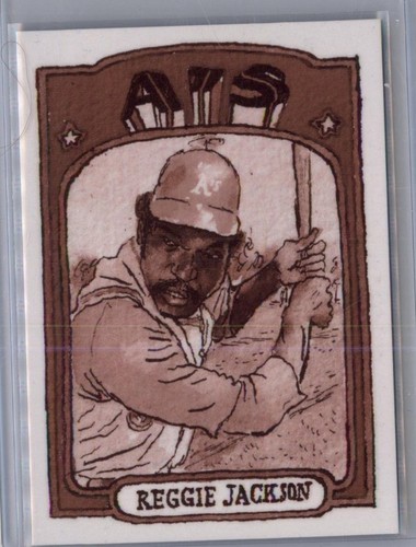 2025 Topps Shoebox Treasures Andy Friedman  Sepia  07/50 Reggie Jackson - Picture 1 of 2